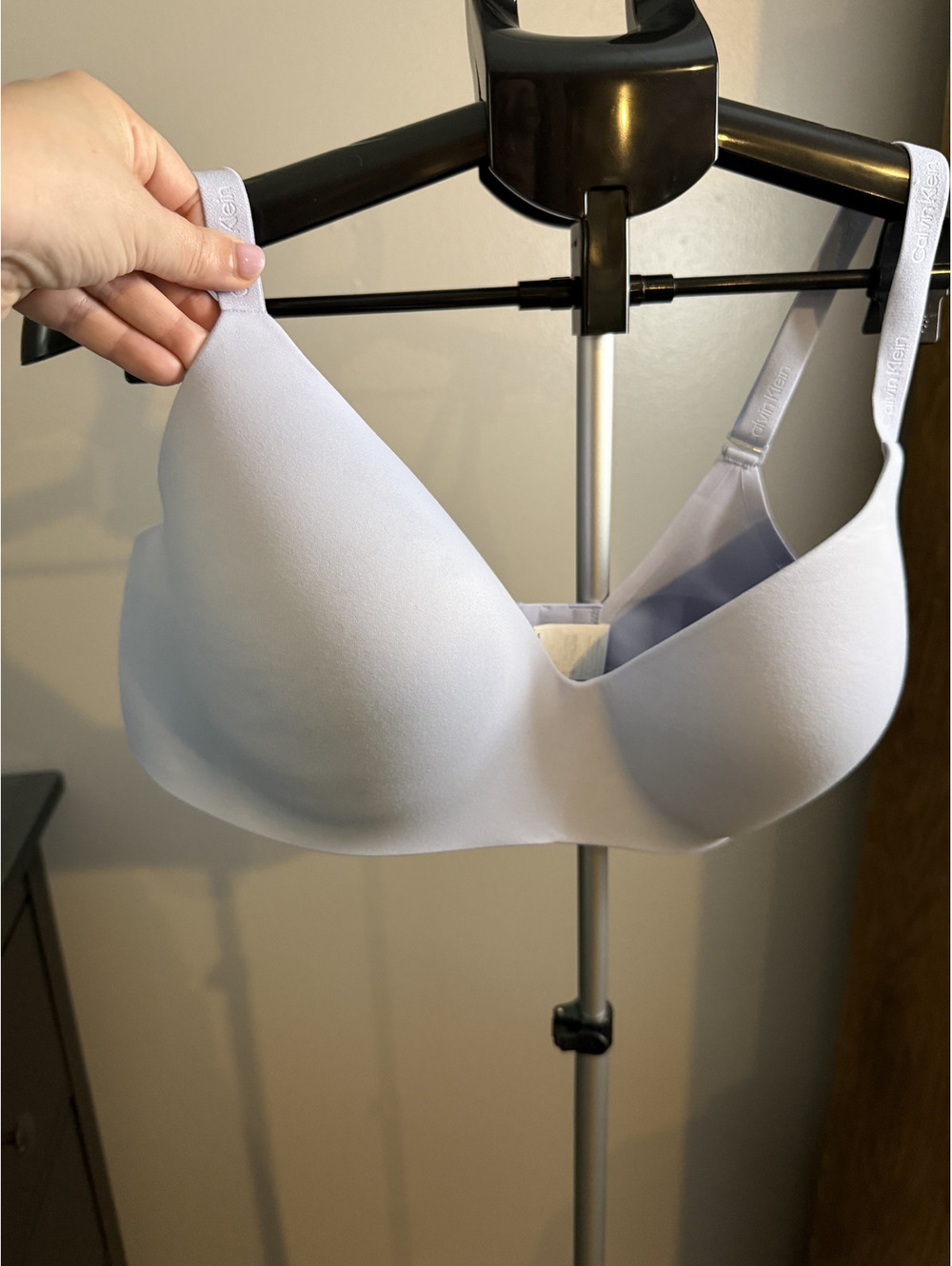 Calvin Klein 38D Light Blue Wireless Plunge T-Shirt Bra